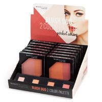 Set 12 bucati Fard de obraz Duo, Pocket Colors, Magic Studio, 10 g