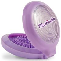 Perie de par pentru copii pliabila cu oglinda si joc labirint mov Martinelia 3015w