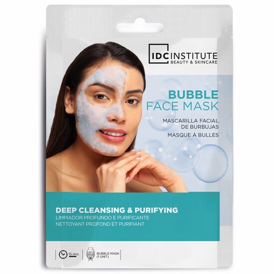 Masca faciala demachianta cu efect spumant Bubble, IDC Institute 3423, 15g 